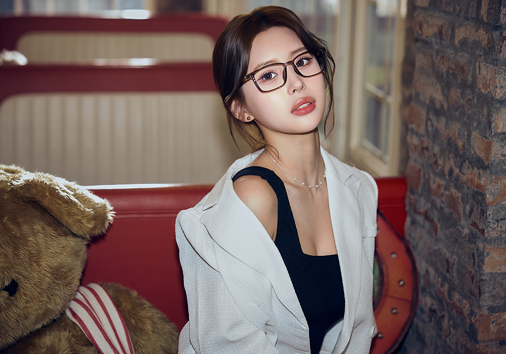 K-DESIGN動物聯萌 | 小骨頭捉迷藏 方框眼鏡 | 玻璃灰