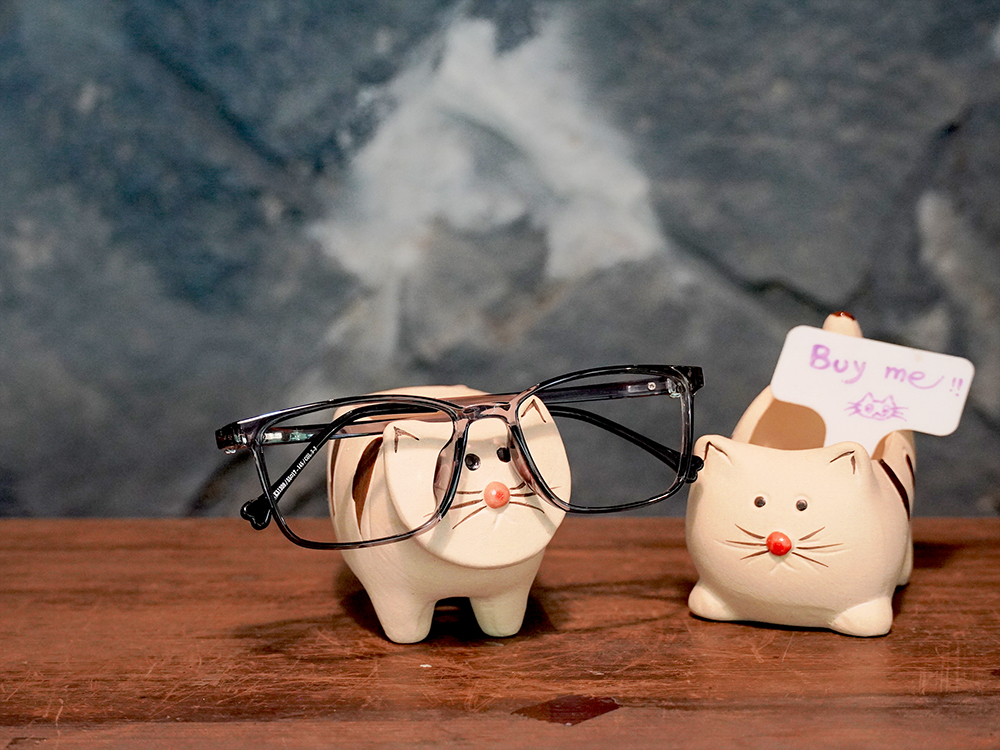 K-DESIGN動物聯萌 | 小骨頭捉迷藏 方框眼鏡 | 玻璃灰