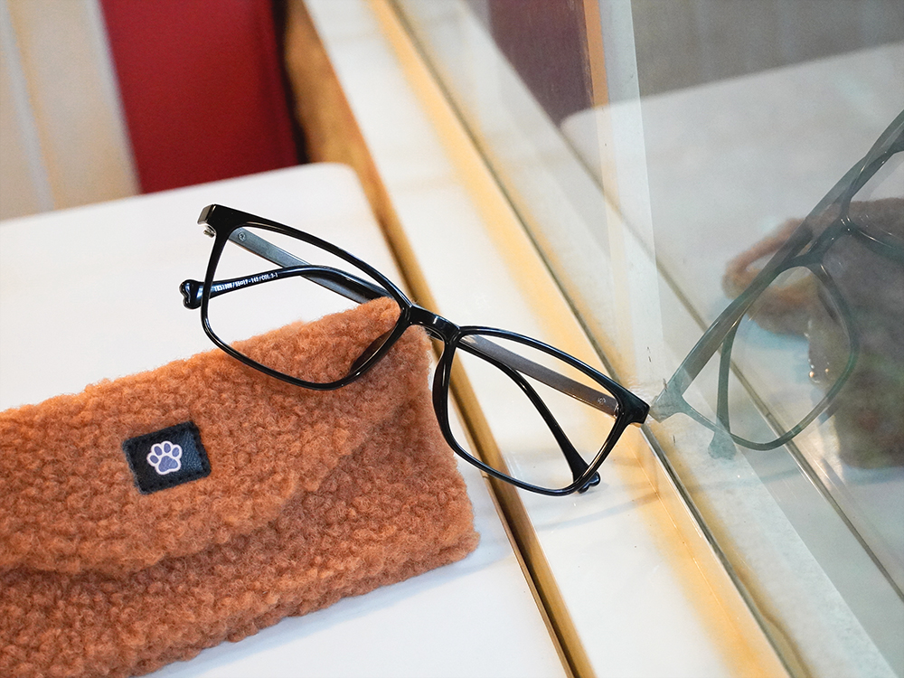K-DESIGN動物聯萌 | 小骨頭捉迷藏 方框眼鏡 | 咖X黑