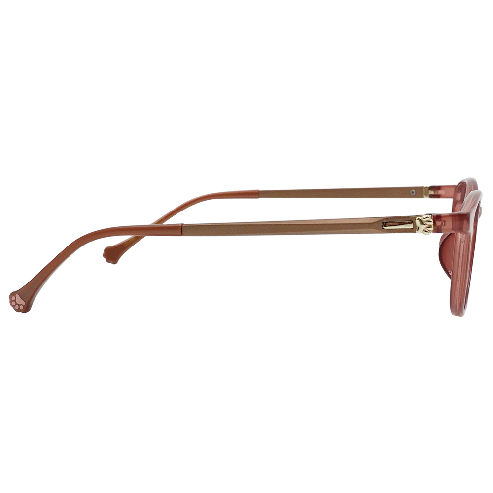 K-DESIGN動物聯萌 | 蹦蹦爪印 方框眼鏡 | 棗紅