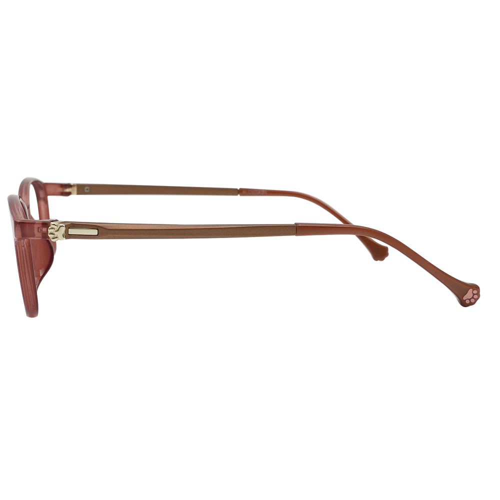 K-DESIGN動物聯萌 | 蹦蹦爪印 方框眼鏡 | 棗紅