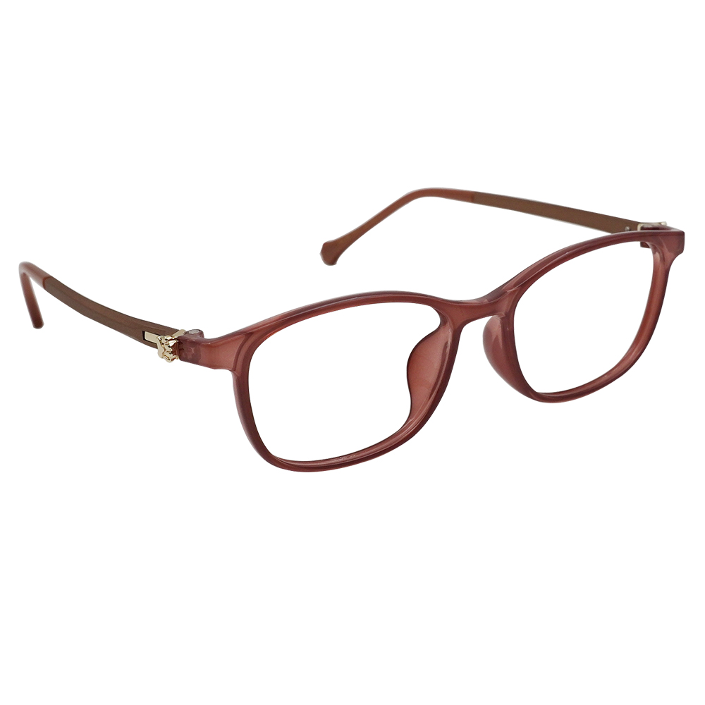 K-DESIGN動物聯萌 | 蹦蹦爪印 方框眼鏡 | 棗紅