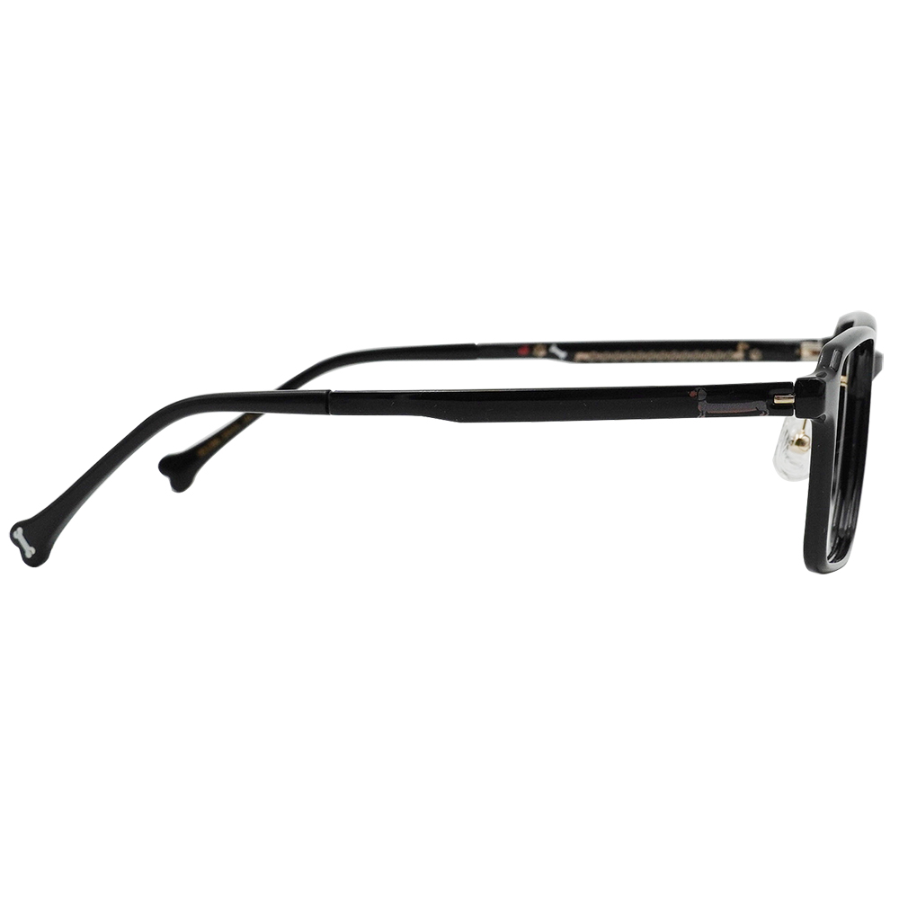 K-DESIGN動物聯萌 | DOOOOG 長方框眼鏡 | 亮光黑