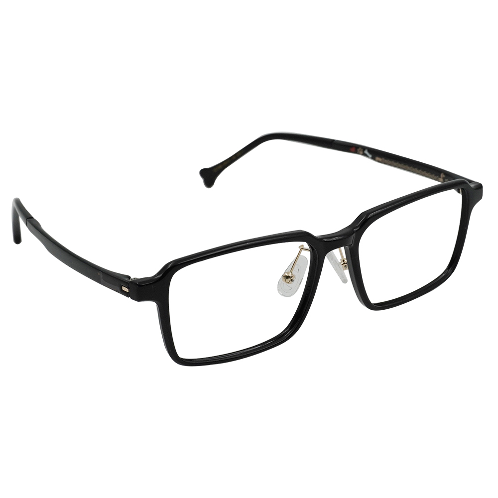 K-DESIGN動物聯萌 | DOOOOG 長方框眼鏡 | 亮光黑