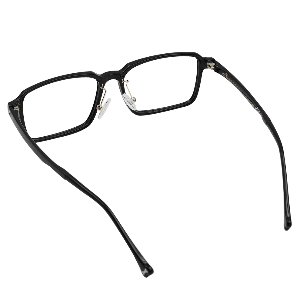 K-DESIGN動物聯萌 | DOOOOG 長方框眼鏡 | 亮光黑