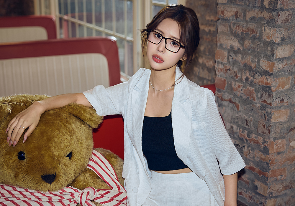 K-DESIGN動物聯萌 | DOOOOG 長方框眼鏡 | 亮光黑