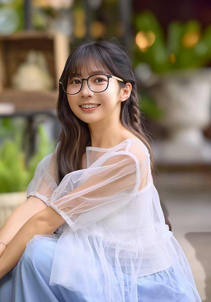 K-DESIGN動物聯萌 | 蹭蹭小時光 方框眼鏡 | 焦糖布丁色