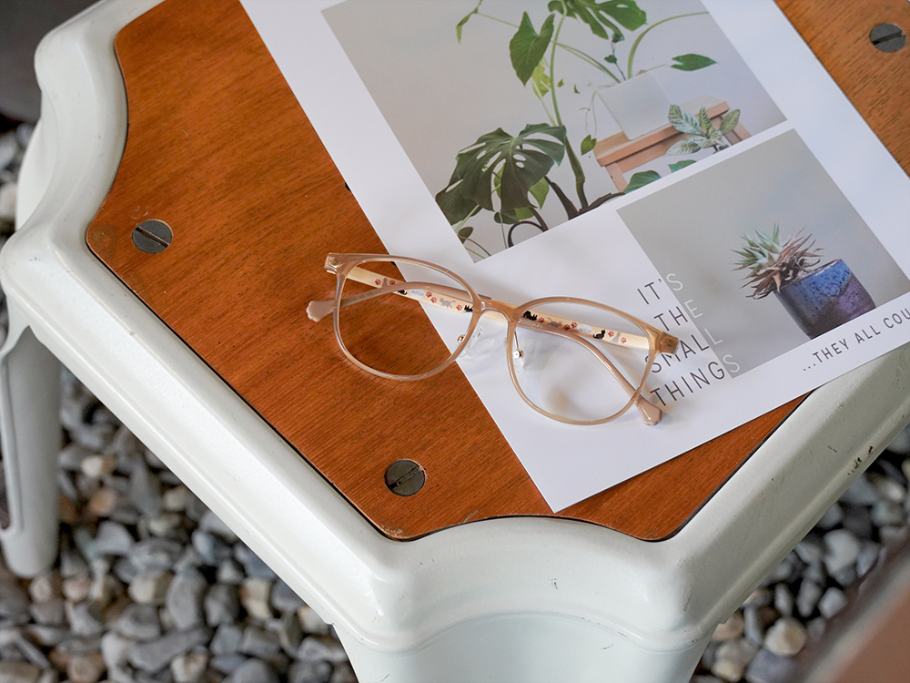 K-DESIGN動物聯萌 | 蹭蹭小時光 方框眼鏡 | 麥穗棕