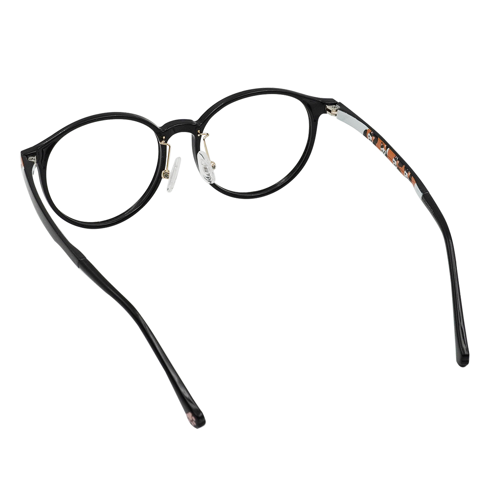 K-DESIGN動物聯萌  | 三花日常 圓框眼鏡 | 鋼琴黑