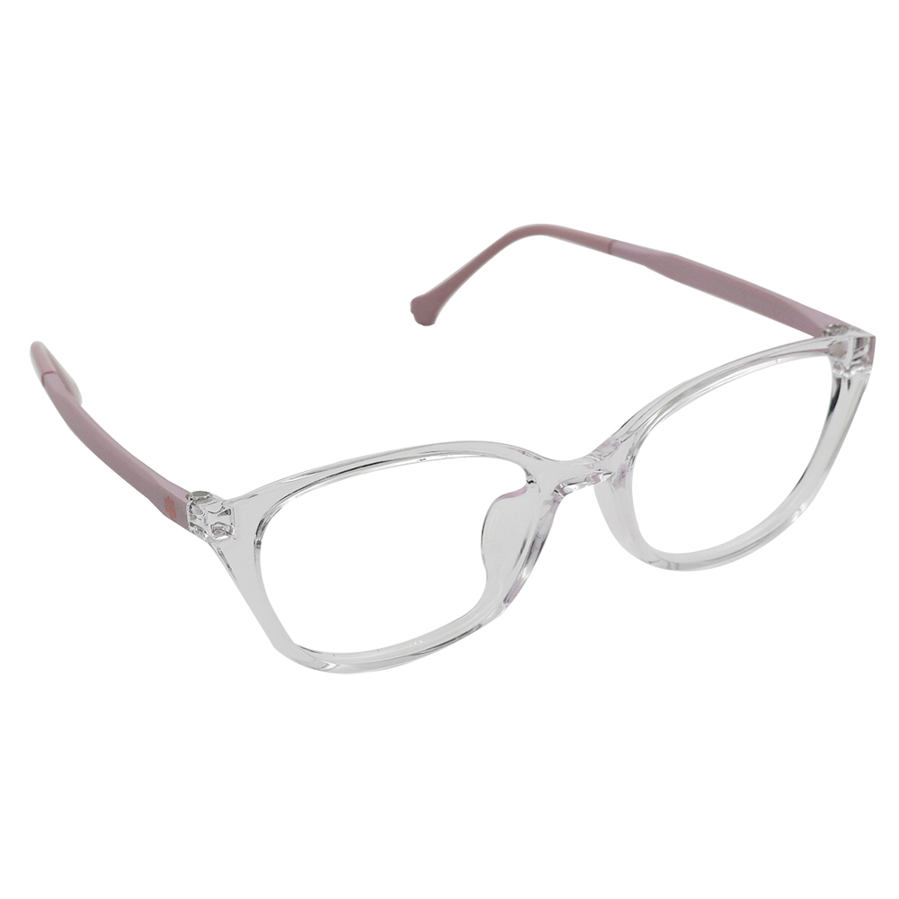 K-DESIGN動物聯萌 | 踩踩印記 方框眼鏡 | 晶透紫