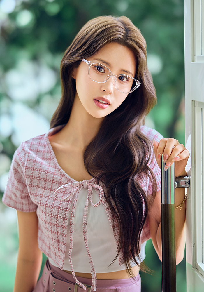 K-DESIGN動物聯萌 | 踩踩印記 方框眼鏡 | 晶透紫