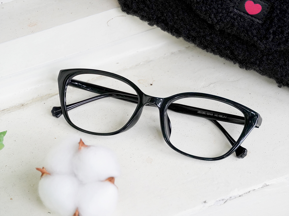 K-DESIGN動物聯萌 | 踩踩印記 方框眼鏡 | 碳黑