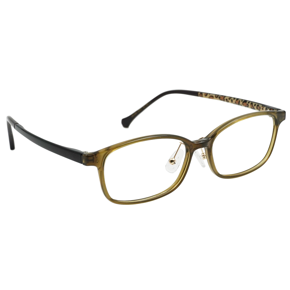 K-DESIGN動物聯萌 | 叢林漫遊 長方框眼鏡 | 透棕