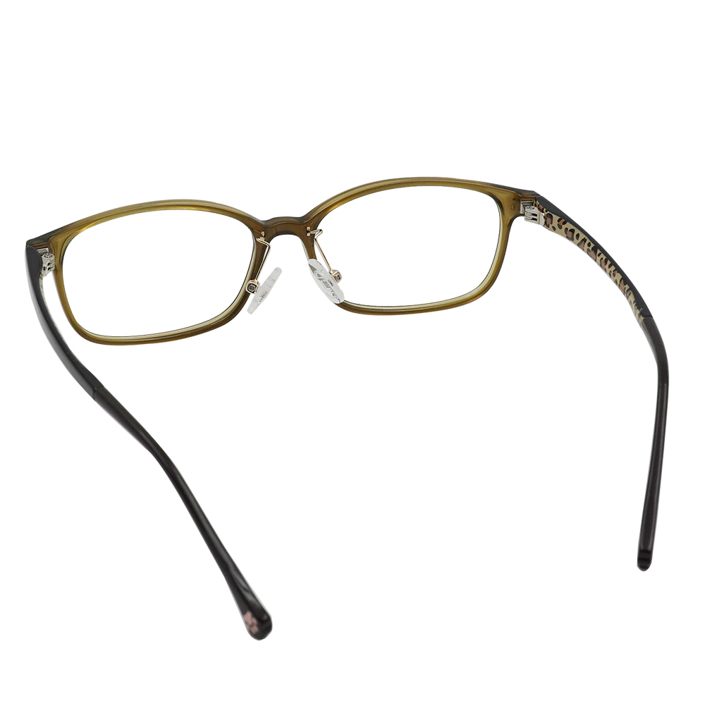 K-DESIGN動物聯萌 | 叢林漫遊 長方框眼鏡 | 透棕