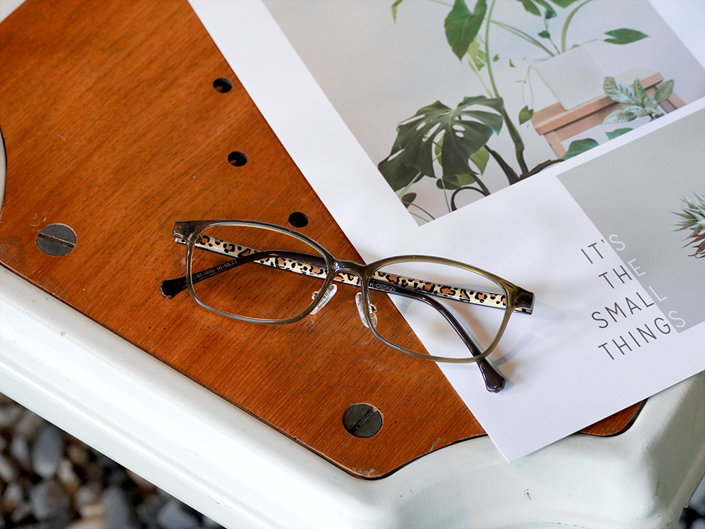 K-DESIGN動物聯萌 | 叢林漫遊 長方框眼鏡 | 透棕