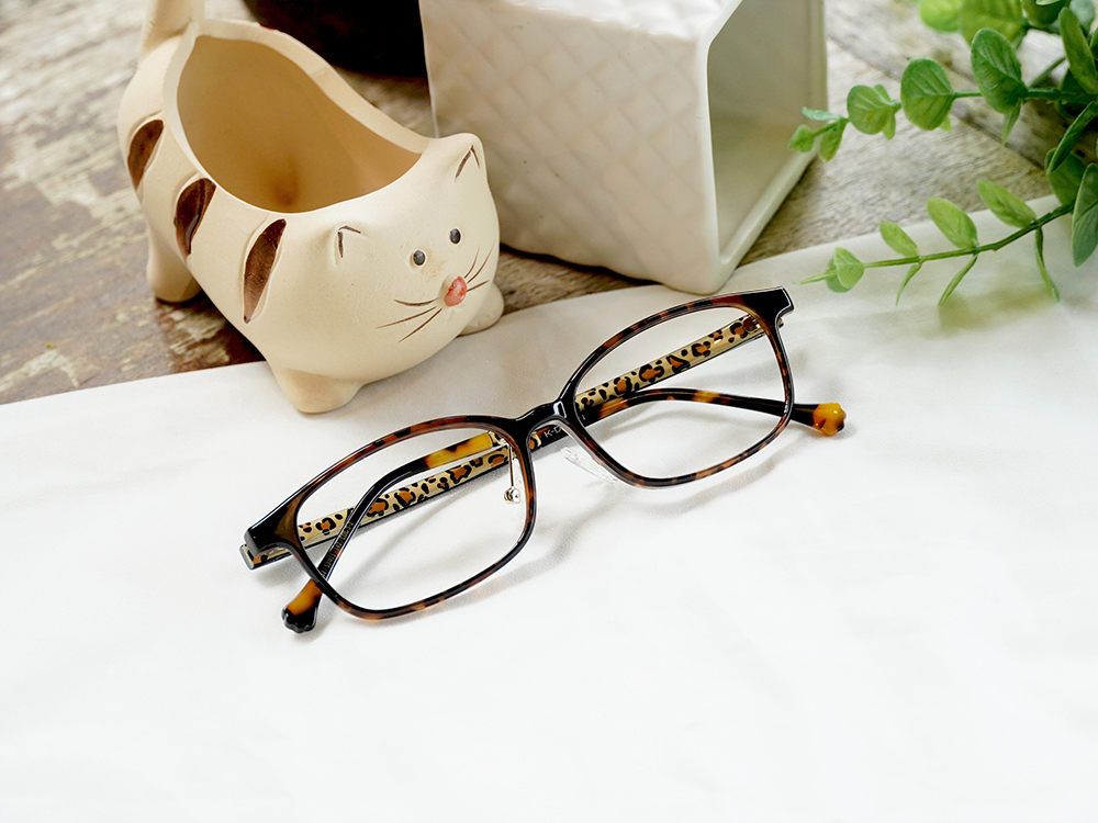 K-DESIGN動物聯萌 | 叢林漫遊 長方框眼鏡 | 森林棕