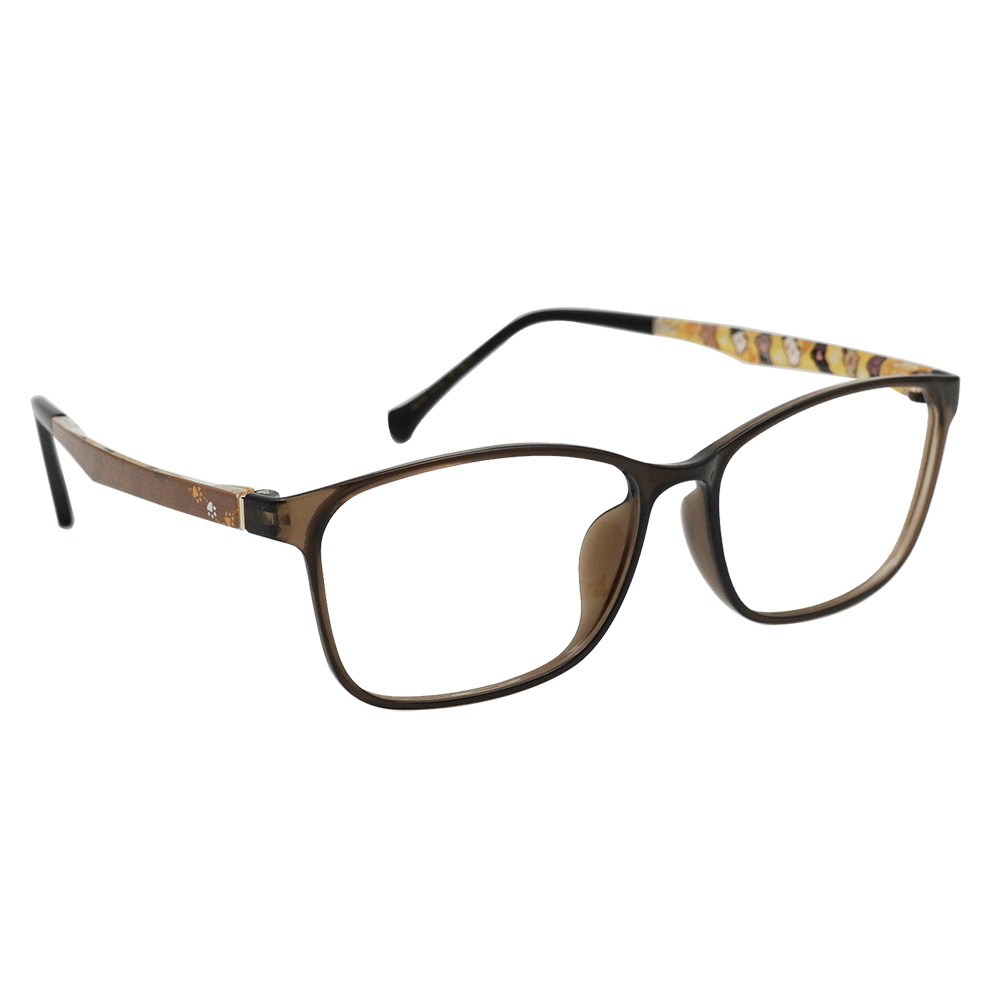 K-DESIGN動物聯萌 | 肉球日記 長方框眼鏡 | 蜜糖棕