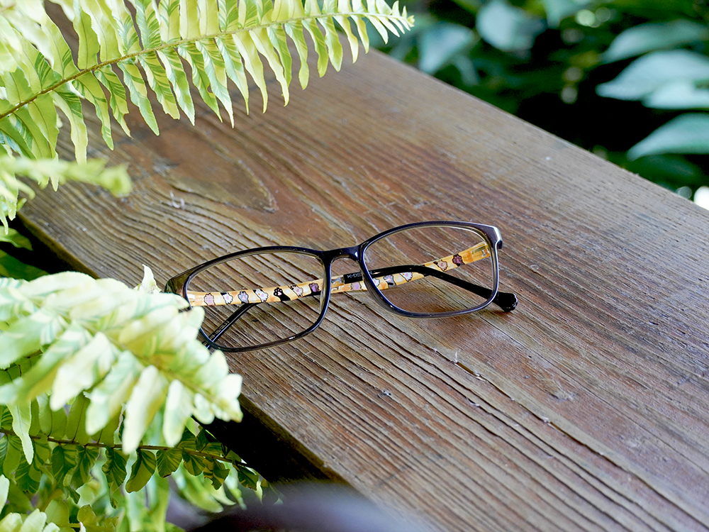 K-DESIGN動物聯萌 | 肉球日記 長方框眼鏡 | 蜜糖棕