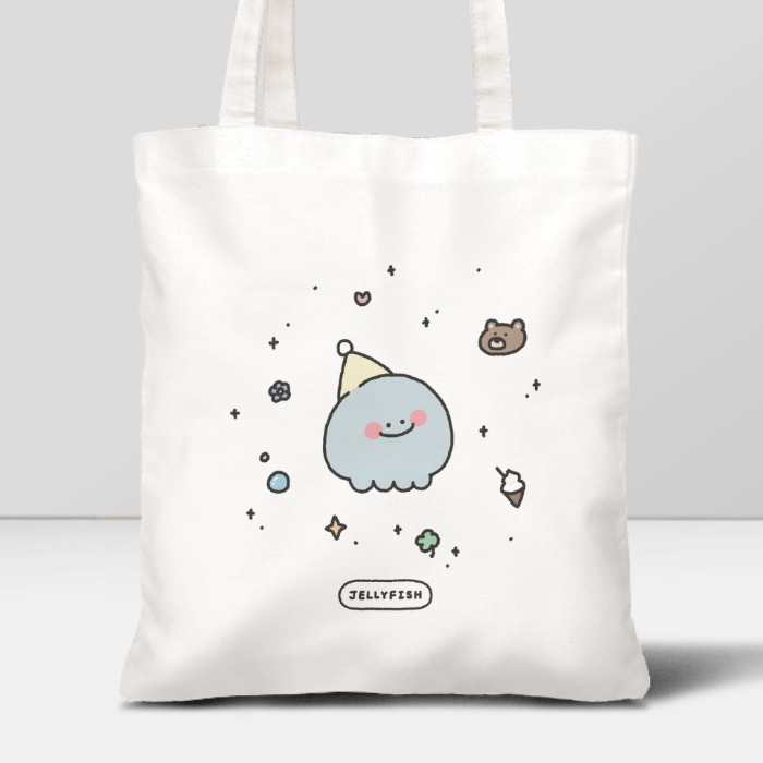 那隻水母｜blingbling水母_12oz 帆布單肩袋