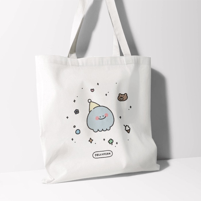 那隻水母｜blingbling水母_12oz 帆布單肩袋