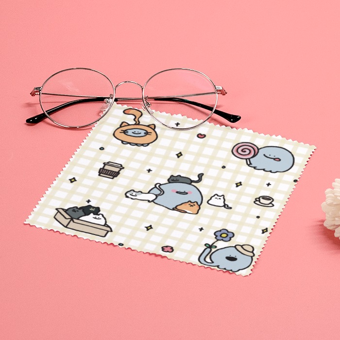 那隻水母｜水母和貓咪_眼鏡布