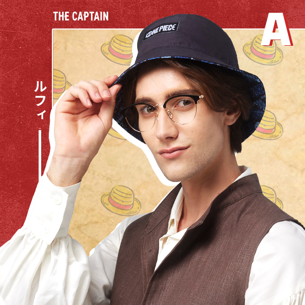 Netflix航海王聯名漁夫帽(純黑/印花款)