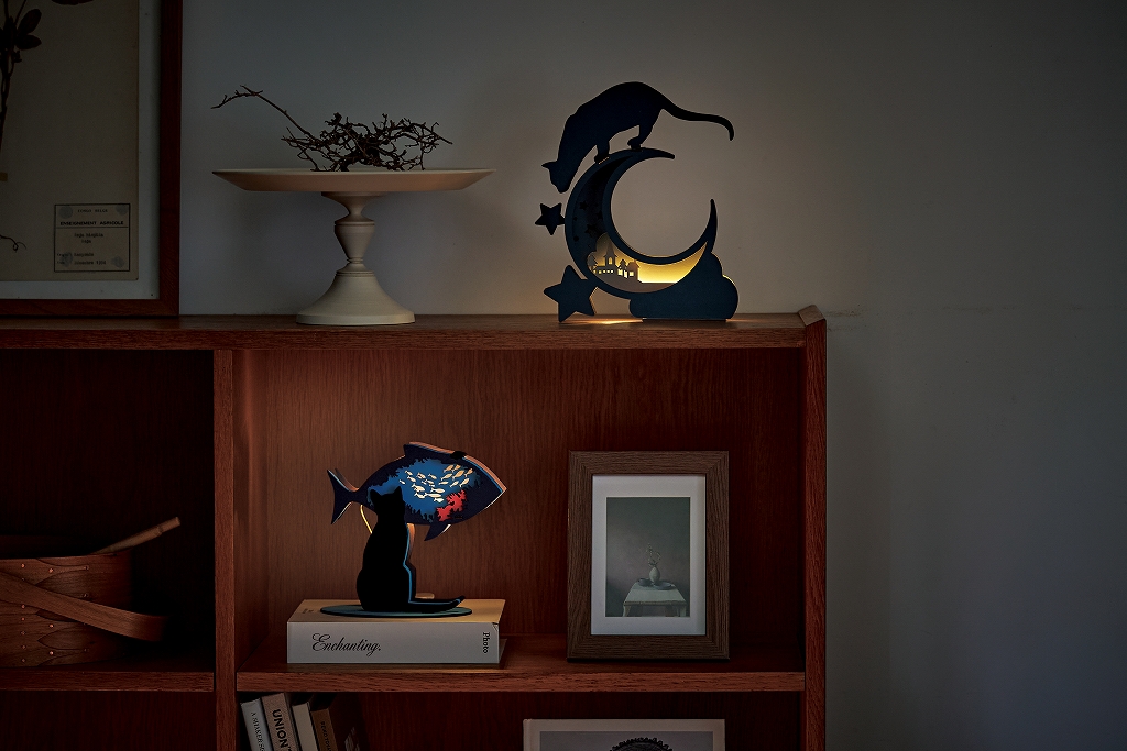 【SETO CRAFT】3D 木製 DIY 貓形氛圍小夜燈