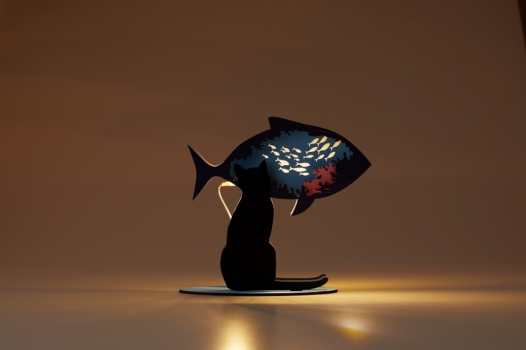 【SETO CRAFT】3D 木製 DIY 貓形氛圍小夜燈