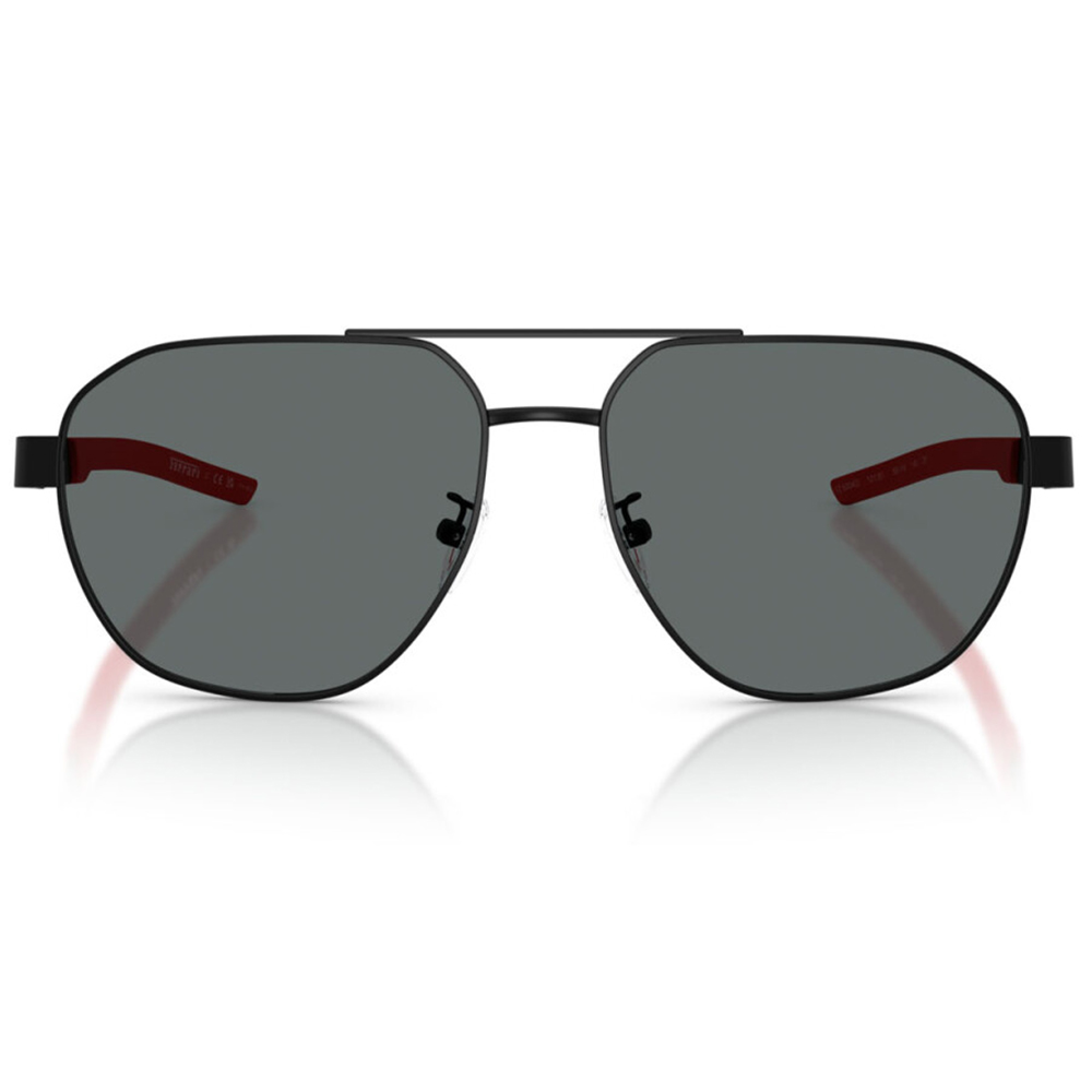 Ferrari法拉利 | 黑紅配飛官框太陽眼鏡 | 黑X紅