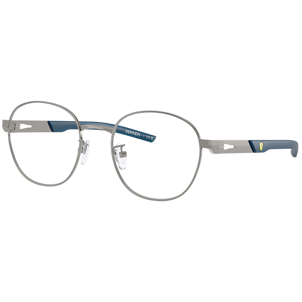 Ferrari法拉利 | 風馳弧線圓框眼鏡 | 銀X藍