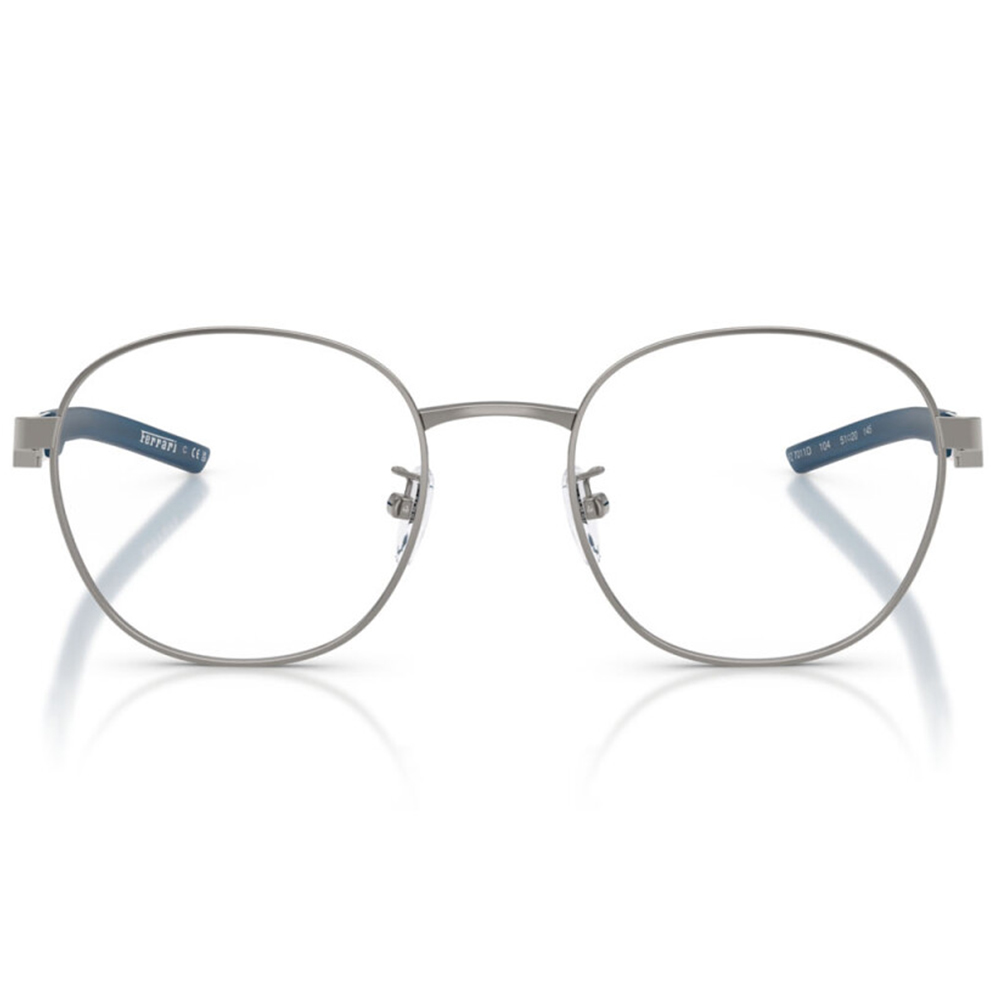 Ferrari法拉利 | 風馳弧線圓框眼鏡 | 銀X藍