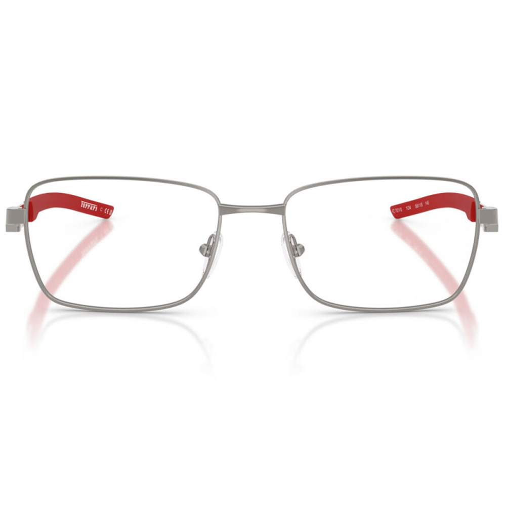 Ferrari法拉利 | 熠然流線長方框眼鏡 | 科技銀X紅