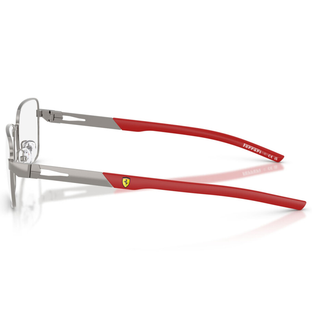 Ferrari法拉利 | 熠然流線長方框眼鏡 | 科技銀X紅