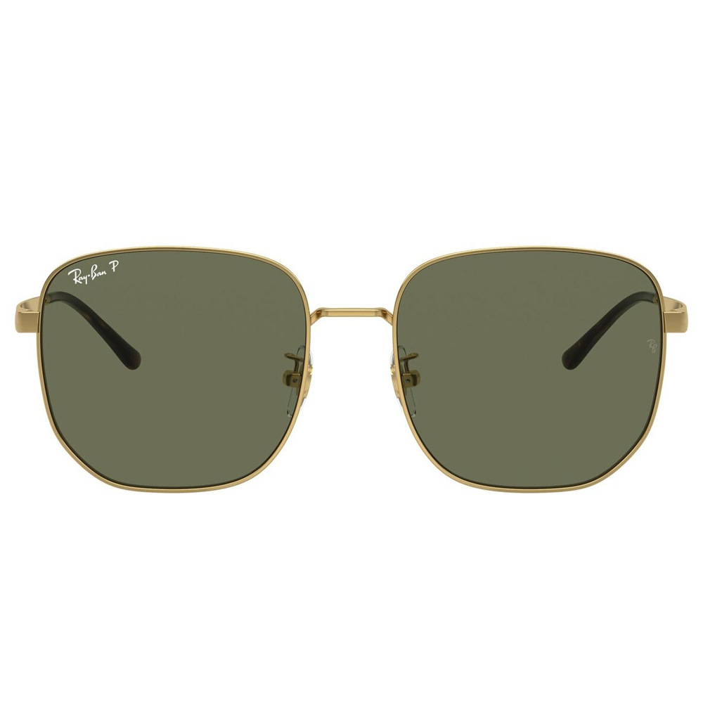 Ray Ban l 冷峻大方框太陽眼鏡 | 綠搭金