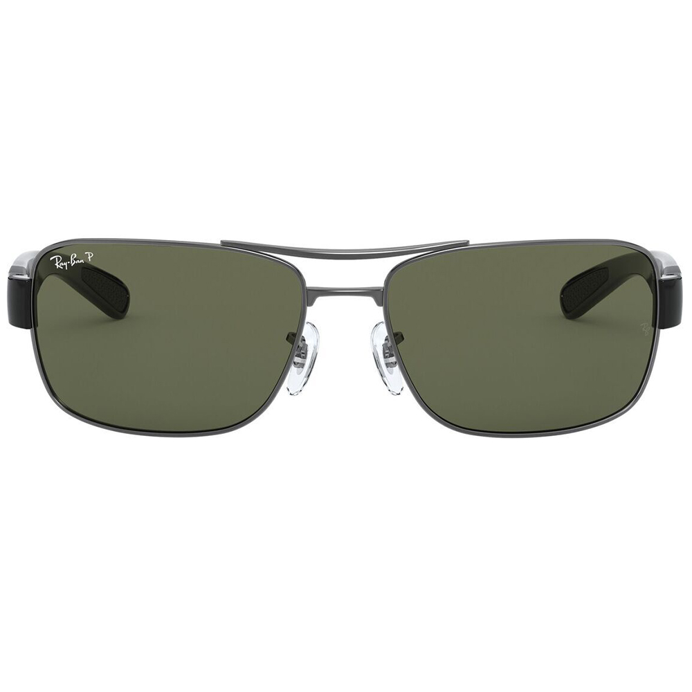 Ray Ban l 雋永長方框太陽眼鏡 | 經典綠X槍灰