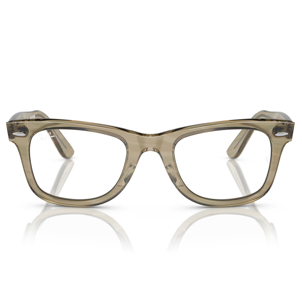 Ray Ban l 鋒芒可變色方框太陽眼鏡 | 條紋棕