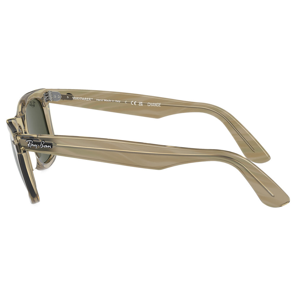 Ray Ban l 開拓者可變色方框太陽眼鏡 | 條紋灰