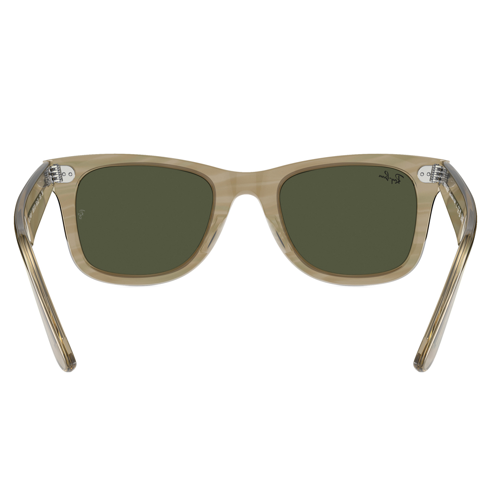 Ray Ban l 開拓者可變色方框太陽眼鏡 | 條紋灰