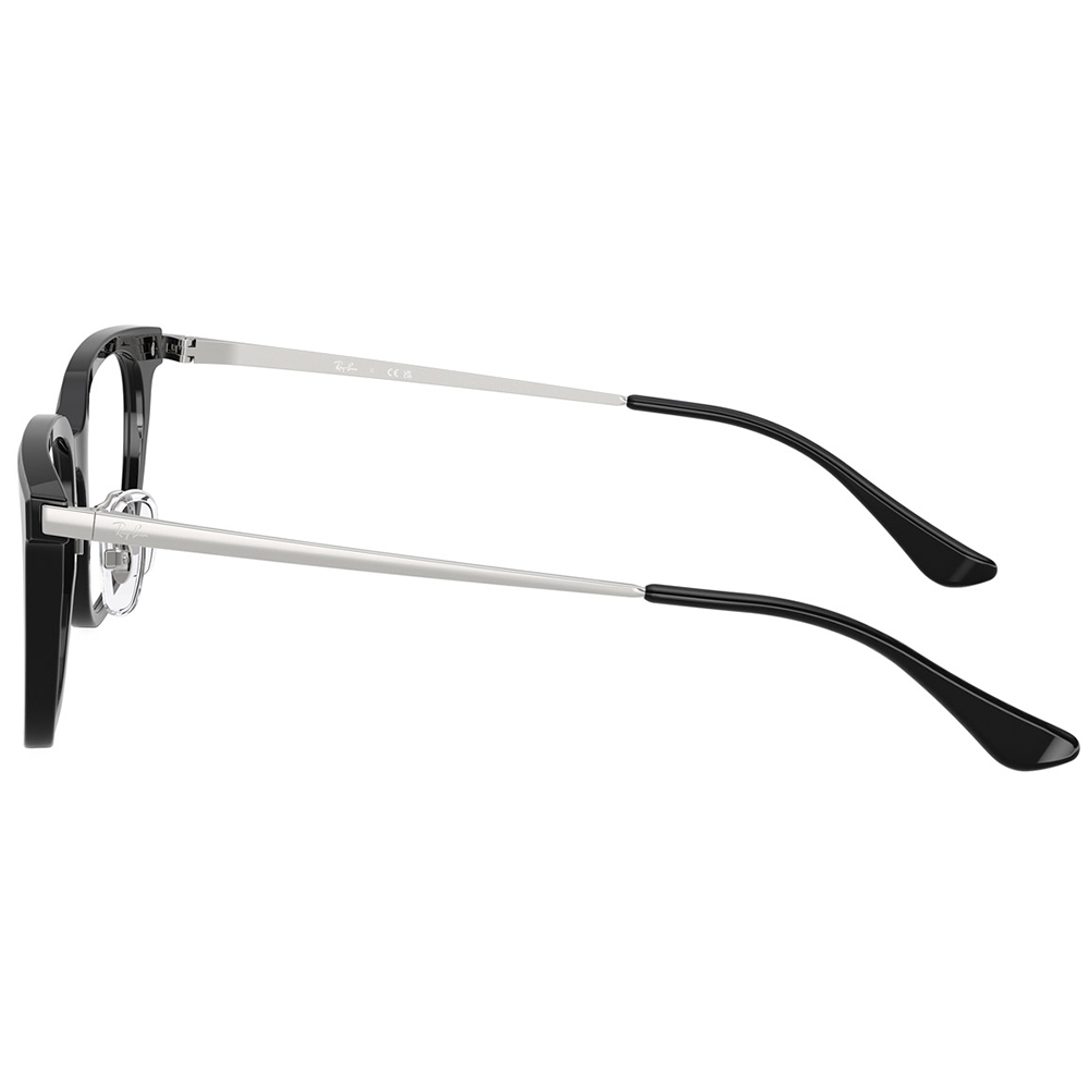 Ray Ban | 自由典章大方框眼鏡 | 亮面黑X銀