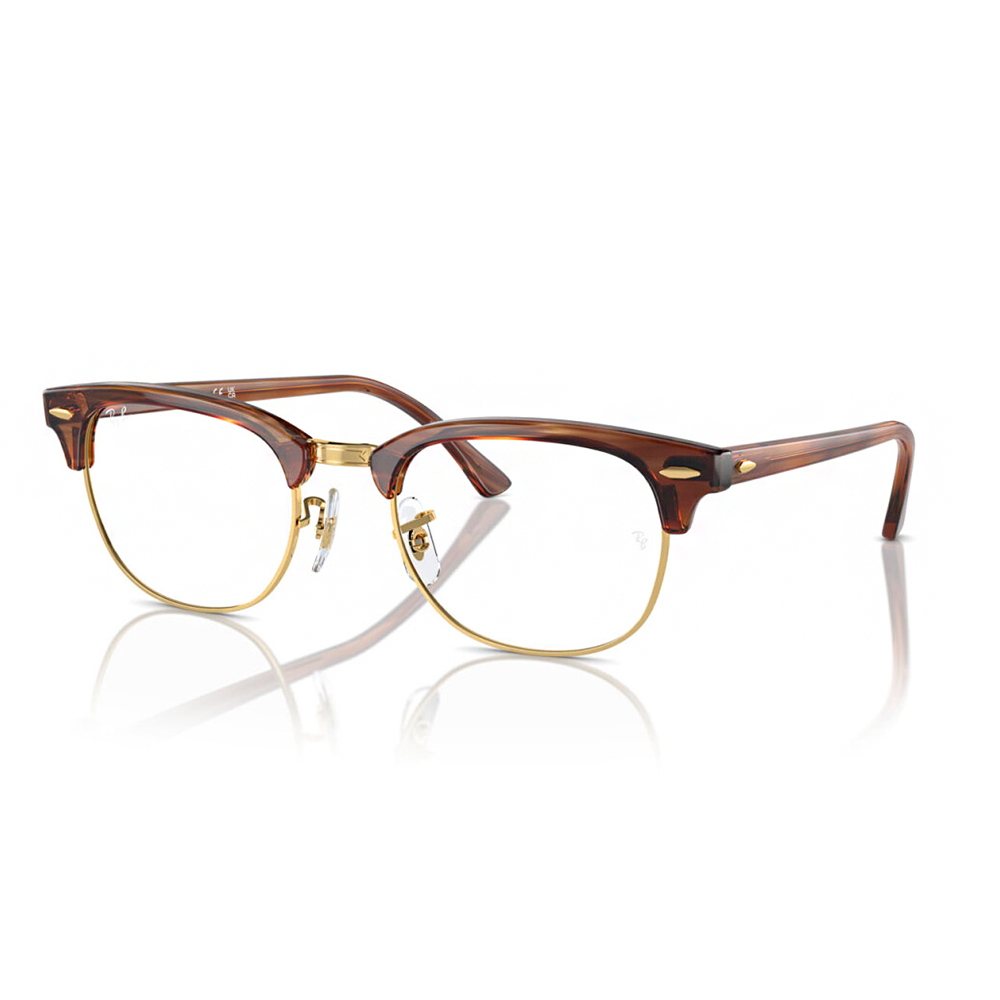 Ray Ban | 典藏眉框眼鏡 | 條紋咖
