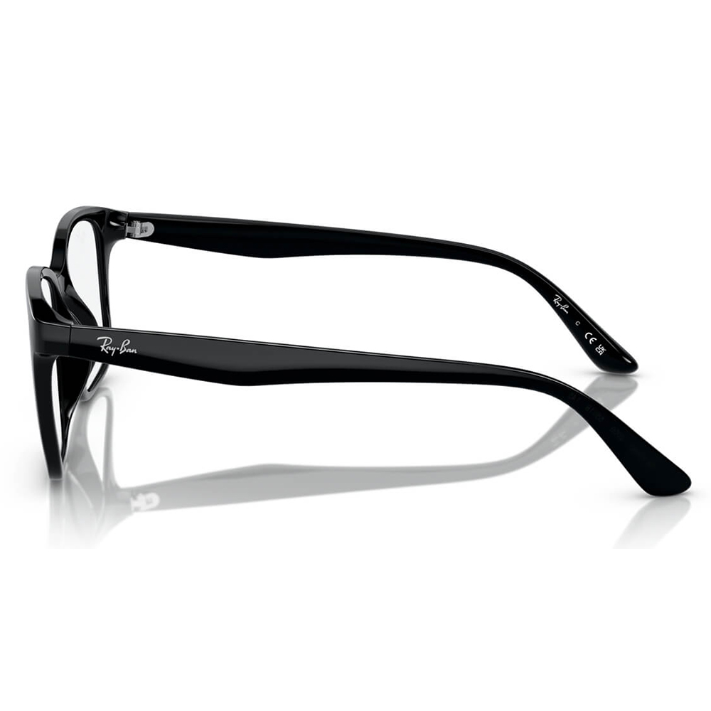 Ray Ban | 睿思線條方框眼鏡 | 晶亮黑