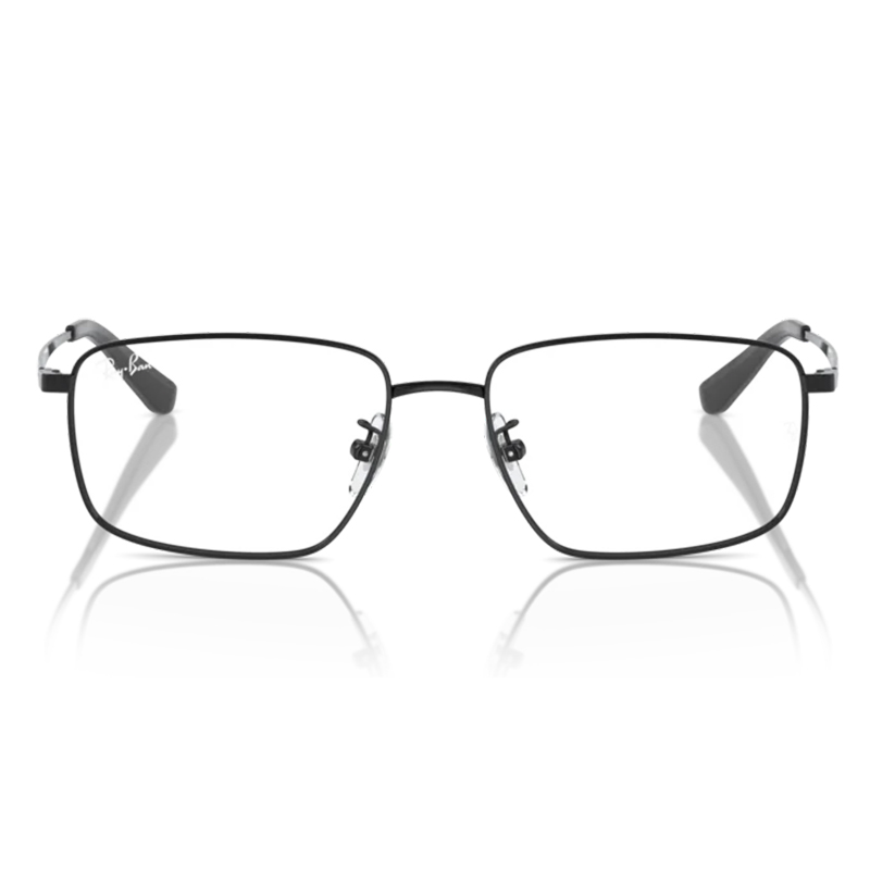 Ray Ban | 都會線條長方框眼鏡 | 光澤黑