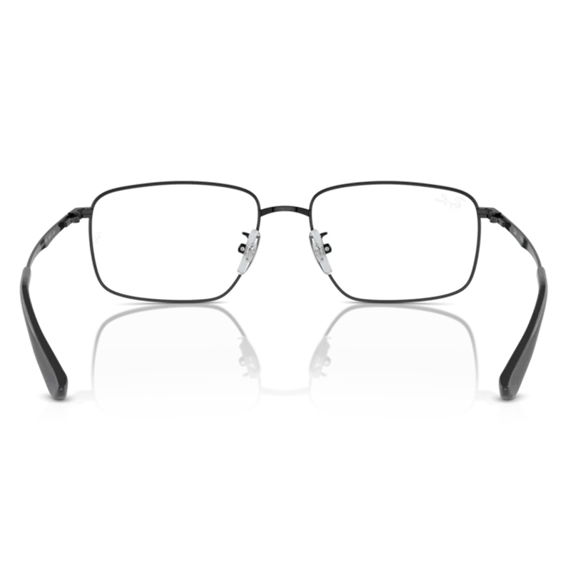 Ray Ban | 都會線條長方框眼鏡 | 光澤黑