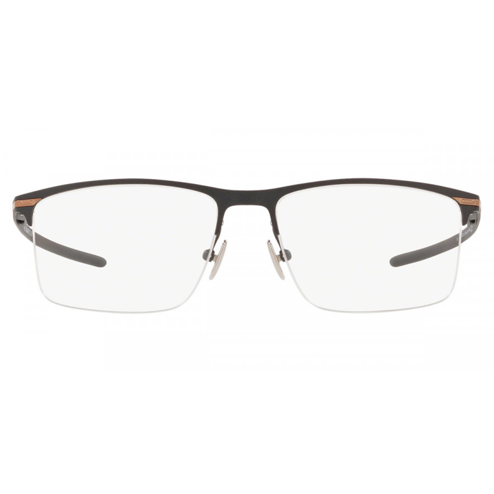 OAKLEY | 簡而不凡長方框眼鏡 | 緞面棕