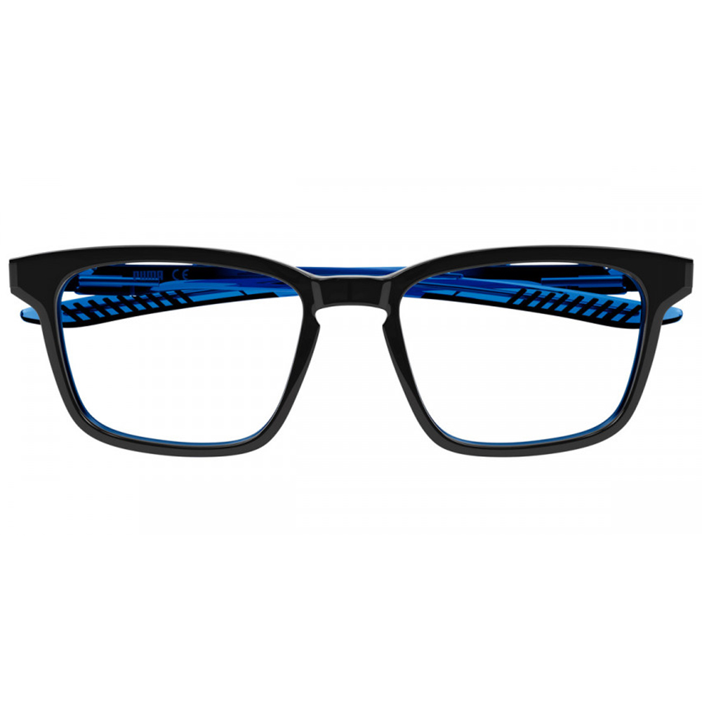 PUMA | 輕盈節奏方框眼鏡 | 黑X藍
