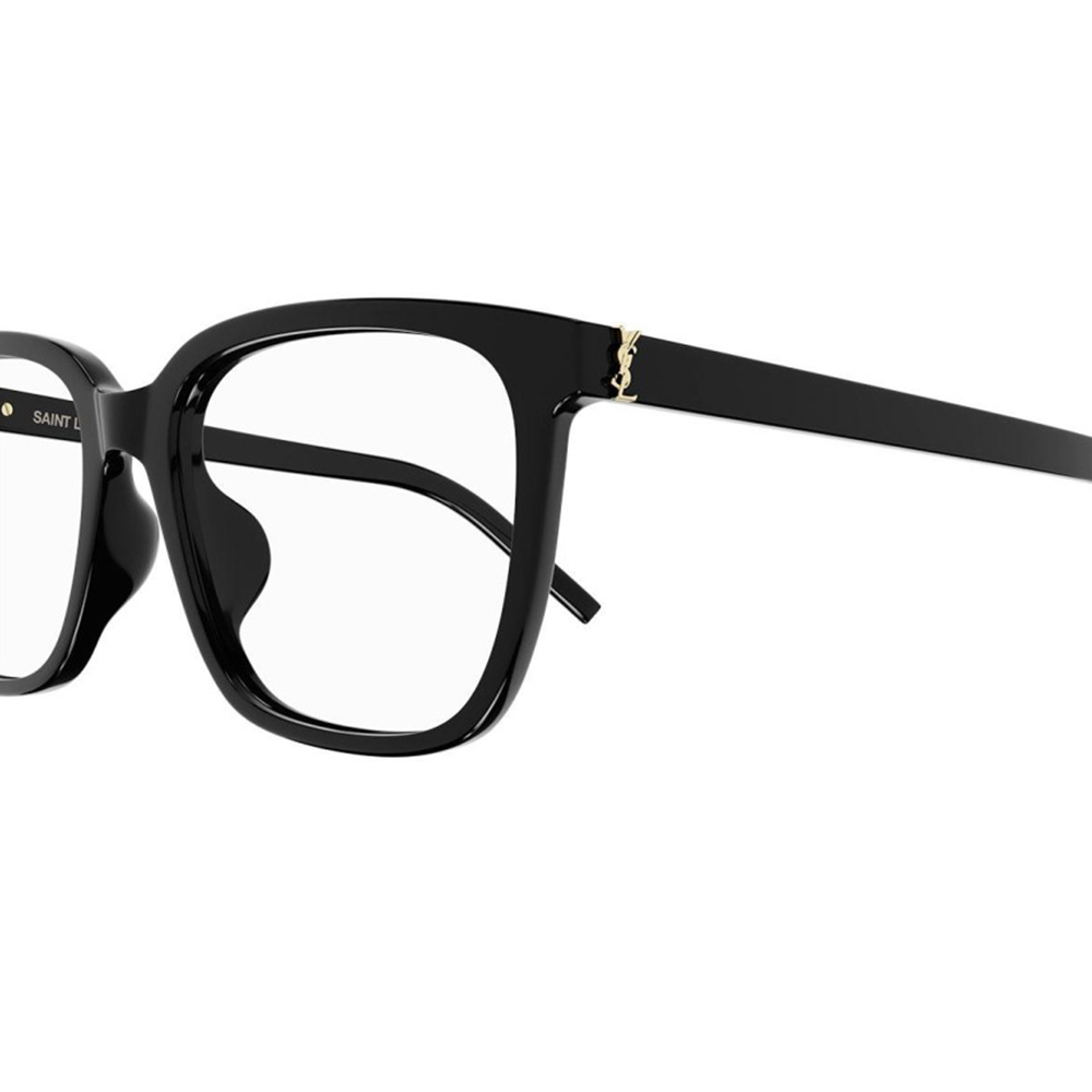 YSL | 純粹黑調方框眼鏡 | 純粹黑