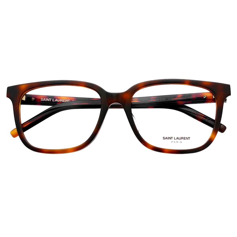 YSL | 經典標誌大方框眼鏡(55mm) | 玳瑁棕