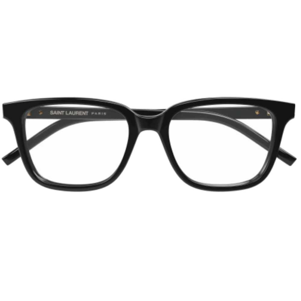 YSL | 經典標誌大方框眼鏡(55mm) | 烏曜黑
