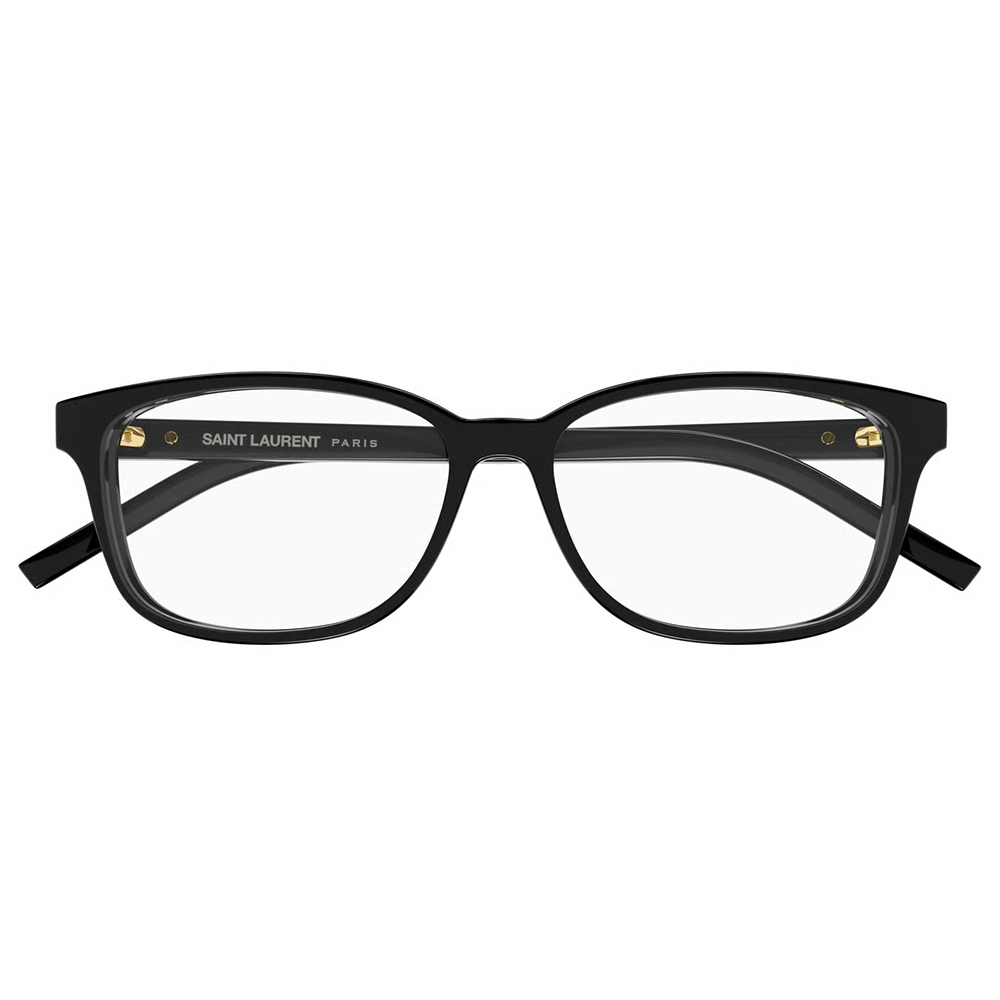 YSL | 經典標誌方框眼鏡 | 純黑