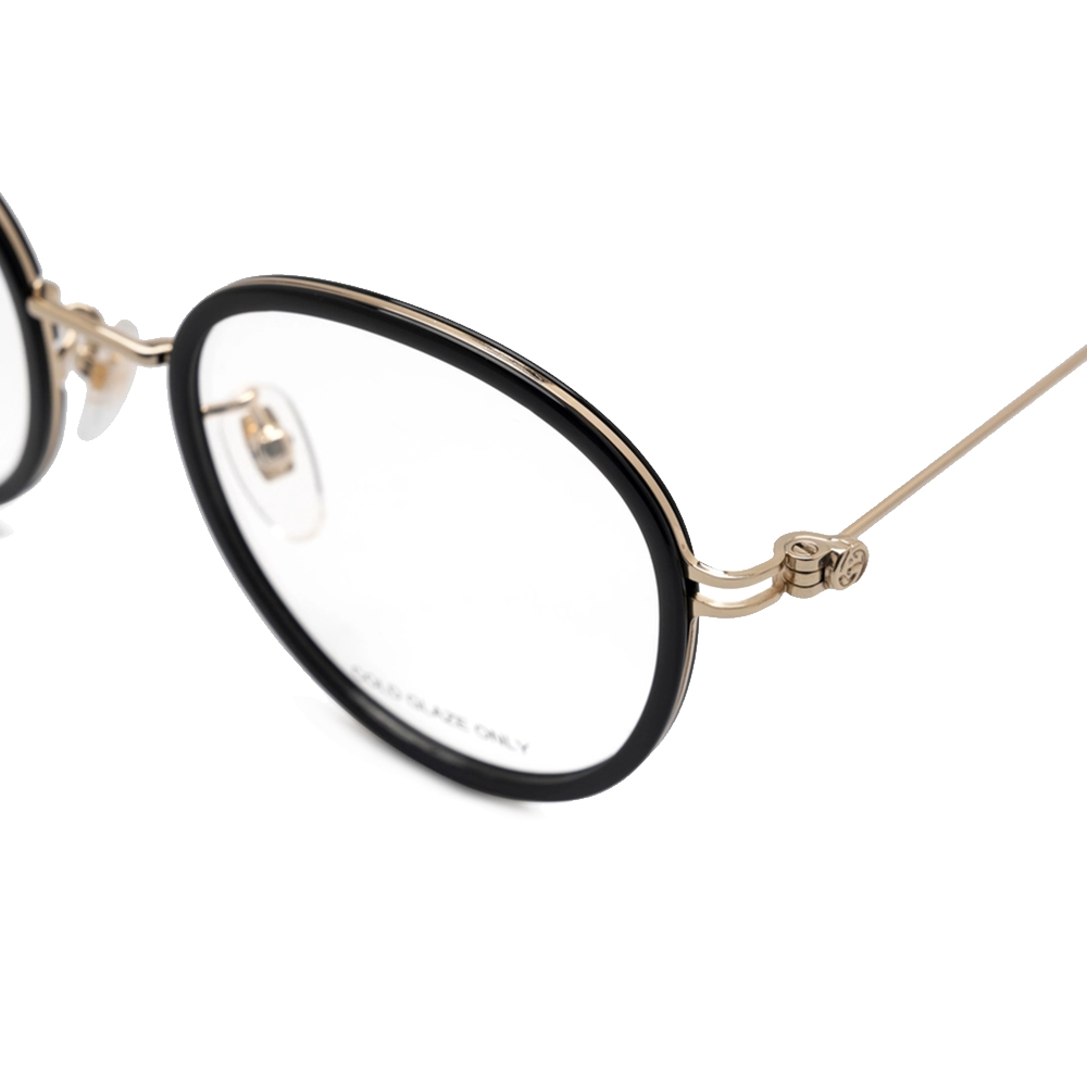 GUCCI | 摩登傳奇圓框眼鏡 | 曜黑金